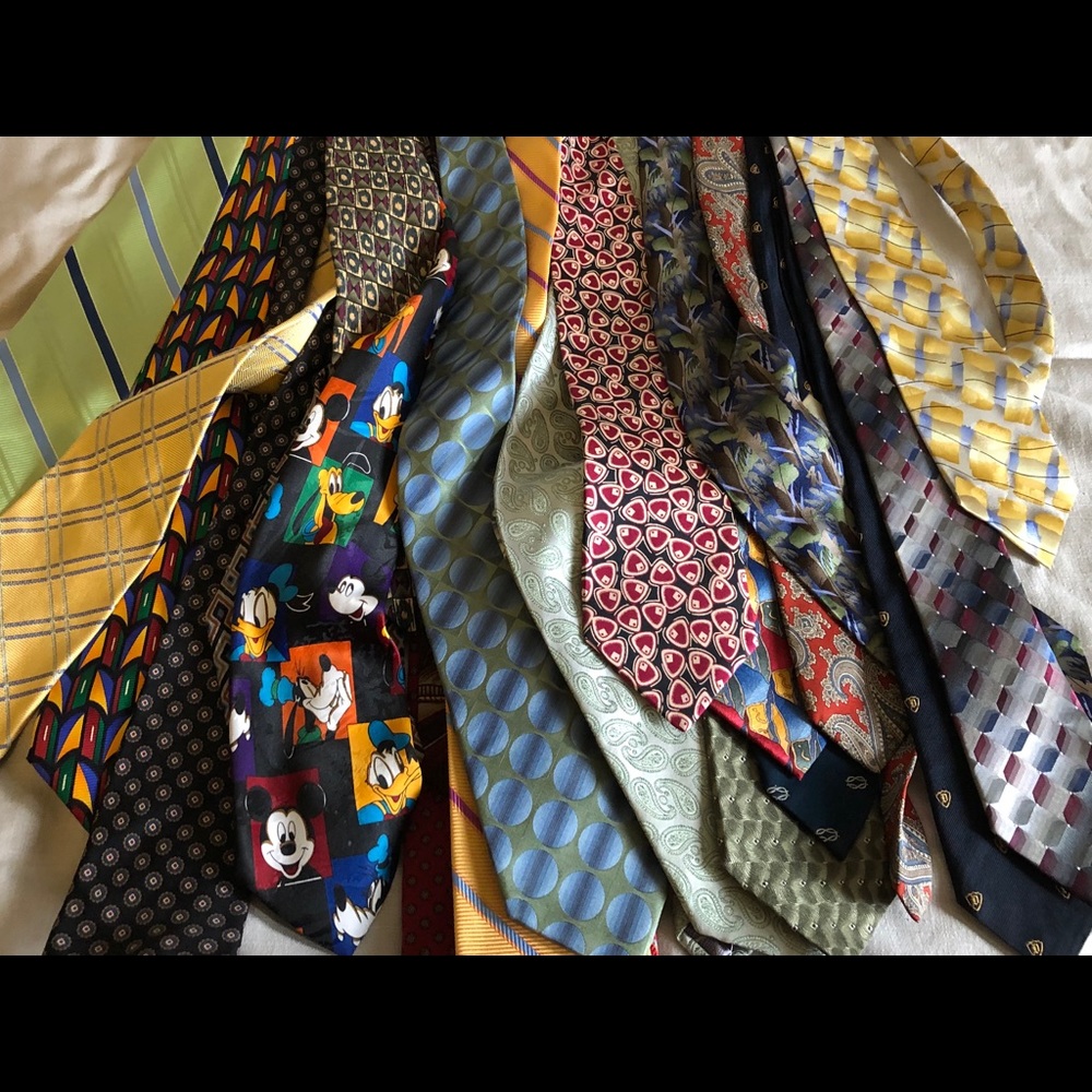 Brooks Brothers Pink + more Mens Tie Lot of 25 - Picture 8 of 8